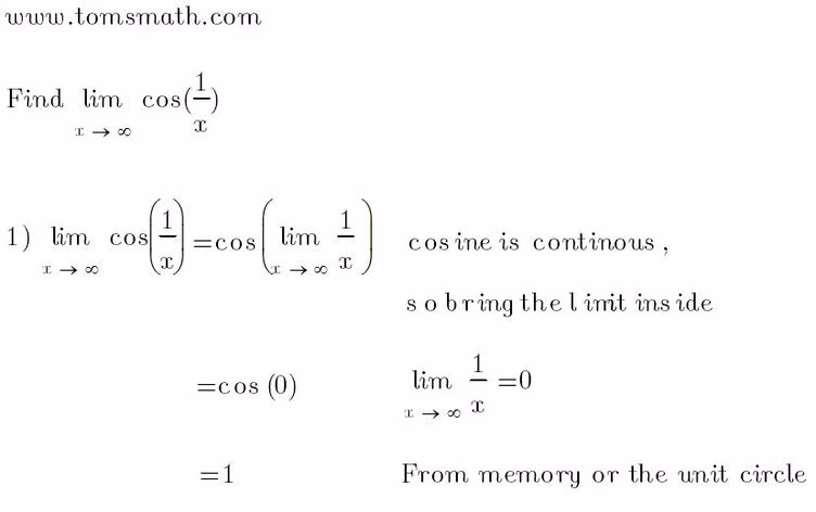 What is cos(0) cos (0)?
