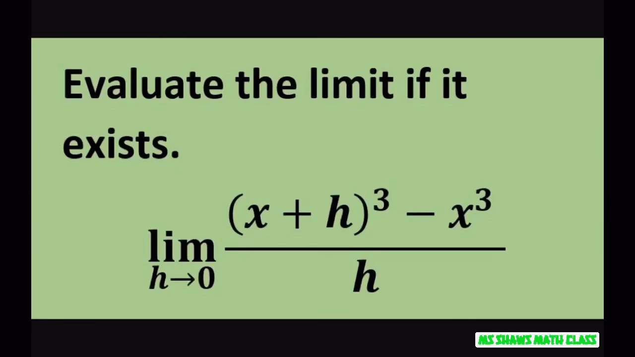 How do you evaluate the limit of H H?