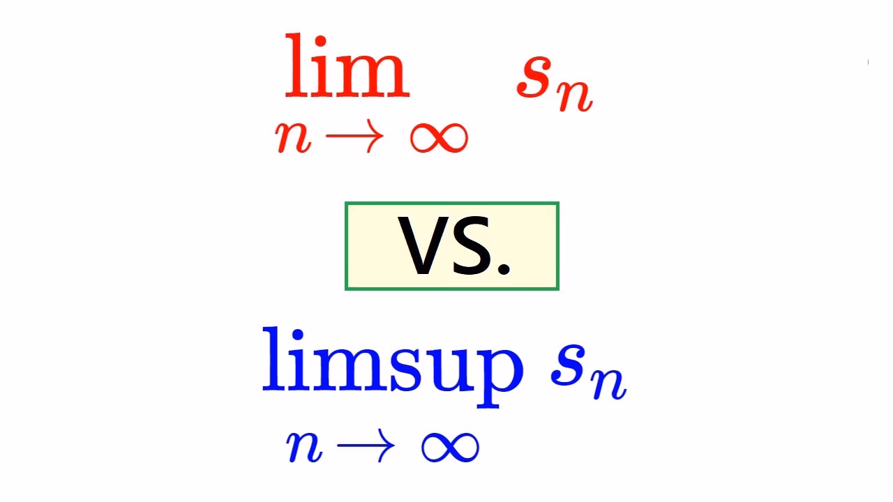 What does limsup mean?