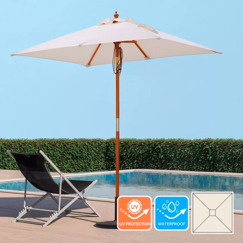 Hvor stor er Oasis parasol?