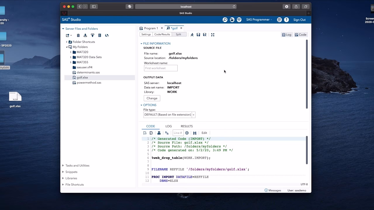 What file extension does SAS recognize for SPSS data files?